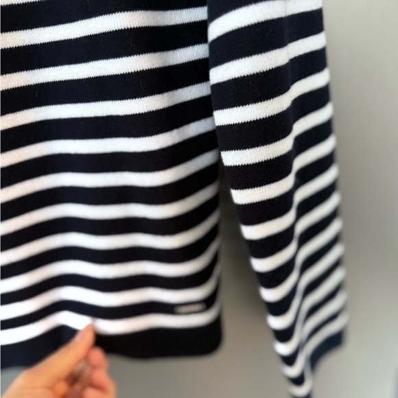 Zara Black and White Striped Sweater Timeless Nautical Design - Picture 4 of 5
